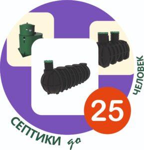 Купить септик на 25 человек под ключ недорого