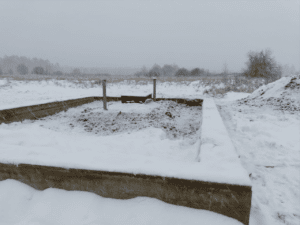 Монтаж бетонного погреба